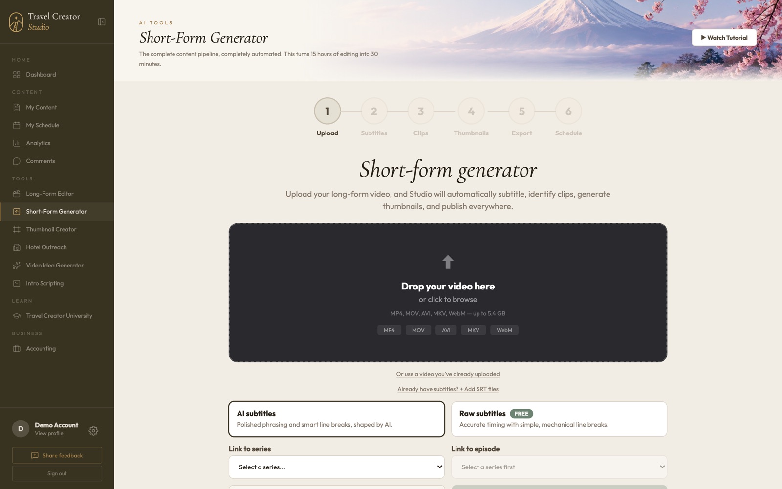 Short-Form Generator